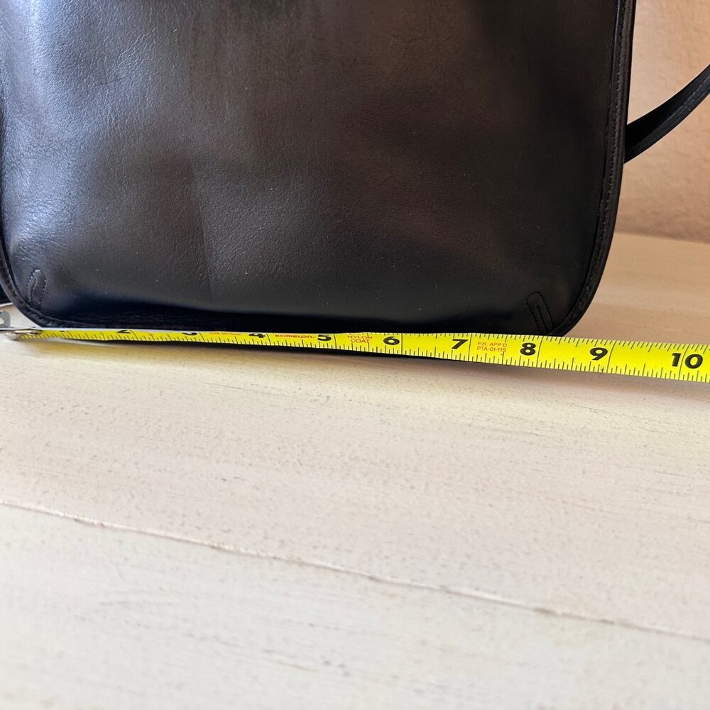 Coach “Slim Hippie Flap” black leather Crossbody in EVC VINTAGE RESTORED - Picture 7 of 12